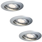 Paulmann 92516 - 3x LED GU10/3,5W für Badezimmer, 230V Einbaustrahler Set