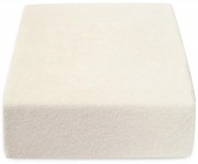Színes Ecru frottír gumis lepedő 60x120 cm