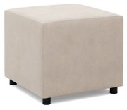 Zeus puff, bársony, 50x50, bézs