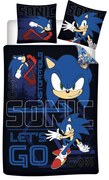 Sonic a sündisznó Unstoppable gyerek, ovis ágyneműhuzat 100×135cm, 40×60 cm