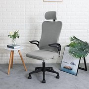 Forgószék Huzat + FEJTÁMLA Huzat (enyhén vízlepergető, 1 részes, világosszürke)