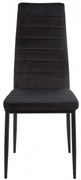 Coleta Nova bársony szék Fekete - 1 db