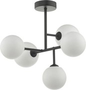 DAR LIGHTING EUA5422 EUAN Mennyezeti Csillár Fekete, Opál G9 IP20