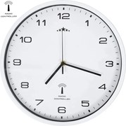 vidaXL fehér színű rádióvezérelt falióra kvarcszerkezettel 31 cm