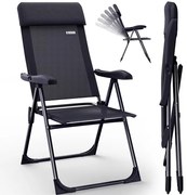 Deuba 2 darabos kemping szék szett - antracit