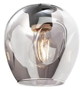 Redo - Csere lámpabúra lámpához, csillárhoz PIERCE átm. 15 cm fekete/füstös