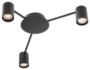 Redo 01-4050 - Spotlámpa NOA 3xGU10/10W/230V fekete