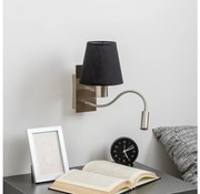 Brilagi - LED Fali lámpa NUBILA 1xE27/25W/230V + LED/3W króm/fekete