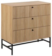 OLIVIA fiókos komód, tölgy