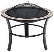 monzana® Fuego tűzrakóhely Ø76 cm - mozaik