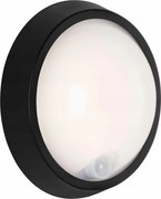 Briloner Led kültéri lámpa szenzorral, 12 W, fekete, IP44, átmérő 17 cm