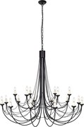 Elstead Lighting CARISBROOKE CB18-BLACK Csillár 18x60W/E14