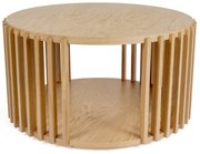 Drum tölgyfa dohányzóasztal, ø 83 cm - Woodman