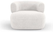 Fehér buklé fotel Jenny – Micadoni Home