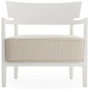 CARA MAT kültéri szék, többféle változatban - Kartell szín: Fehér/bézs