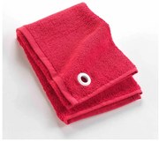 Piros frottír pamut törölköző 50x50 cm Cuistot – douceur d'intérieur