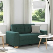 sötétzöld szövet loveseat kanapé 120 cm