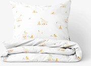 Goldea húsvéti pamut ágyneműhuzat - kacsák 140 x 200 és 70 x 90 cm