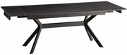 Imperia bővíthető étkezőasztal fekete 180-240 cm