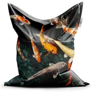 Classic babzsák halak - gyerek, narancs / fekete