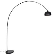 Modern íves állólámpa fekete - XXL