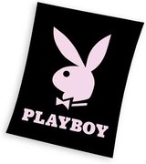 Playboy Black coral fleece polár takaró 150x200cm