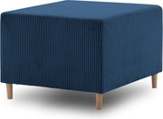 Fireze puff, kordbársony, kék