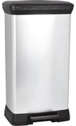 Curver Hulladékgyűjtő DECO BIN 50L, ezüst