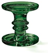 Sötét zöld üveg gyertyatartó – 11x11 cm