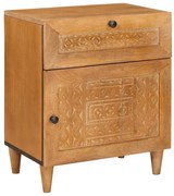 Éjjeli asztal Világosbarna 50 x 33 x 60 cm tömör mangófa