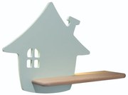 LED gyerekszoba falilámpa polccal HOUSE LED/4W/230V zöld/fa