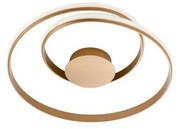 Redo 01-1887-LED Dimmelhető mennyezeti lámpa TORSION LED/29W/230V átm. 55 cm bronz