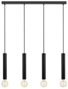 Markslöjd 108264 - Csillár zsinóron SENCILLO 4xE27/40W/230V fekete