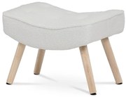 Skandináv Stílusú Fotel Fehér Bouclé Szövettel. AK-309P