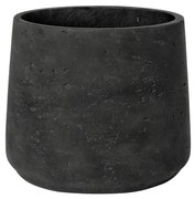 Květináč Patt, barva staročerná, více velikostí - PotteryPots Velikost: L - v. 16.5 cm, ⌀ 20 cm