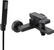 Mexen Uno R77 kádtöltő csaptelep zuhanykészlettel, fekete - 7143R77-70