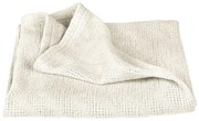 Krémszínű bio pamut kötött gyerek takaró 80x80 cm Seashells – Roba