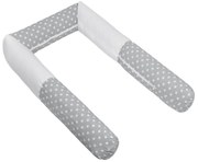 Bellatex Ágykerítés hengeres Puntíky szürke, 240cm