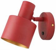 Lámpa Fali lámpatest SELVIA II, 6096, max250V, 50/60Hz, 1*E14, max.25 W, IP20, átmérő10 cm, piros