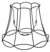 Fém lámpabúra fekete 40/31 - Granny Frame