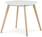 Kerek Étkezőasztal 80×80 cm, MDF, Fehér. DT-316 WT