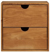 Natúr színű többszintes tölgyfa fali polc 18 cm Townsville – House Nordic