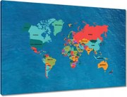 Vászonkép 90x60 Tengeri változat Világtérképek