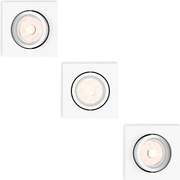 Philips 50193/31/PN - KÉSZLET 3x Beépíthető lámpa ENNEPER 1xGU10/5,5W/230V