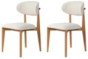 Lionte White and Dark Oak étkezőszék szett, 2 db