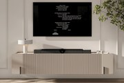 Malmi függesztett TV szekrény 200 cm - kasmír / crema bianca / fekete