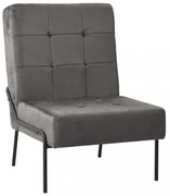 sötétszürke bársony pihenőszék 65 x 79 x 87 cm