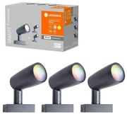 Ledvance - SET 3x LED RGBW kültéri lámpa SMART + SPOT 3xLED / 4,5W / 230V IP65 Wi-Fi