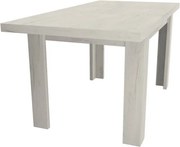 Kinyitható étkezőasztal (120-160 cm) fehér tölgy