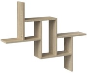 Aldabra Fiesta nyitott fali polc, tároló, 90x73,5x15 cm, sonoma